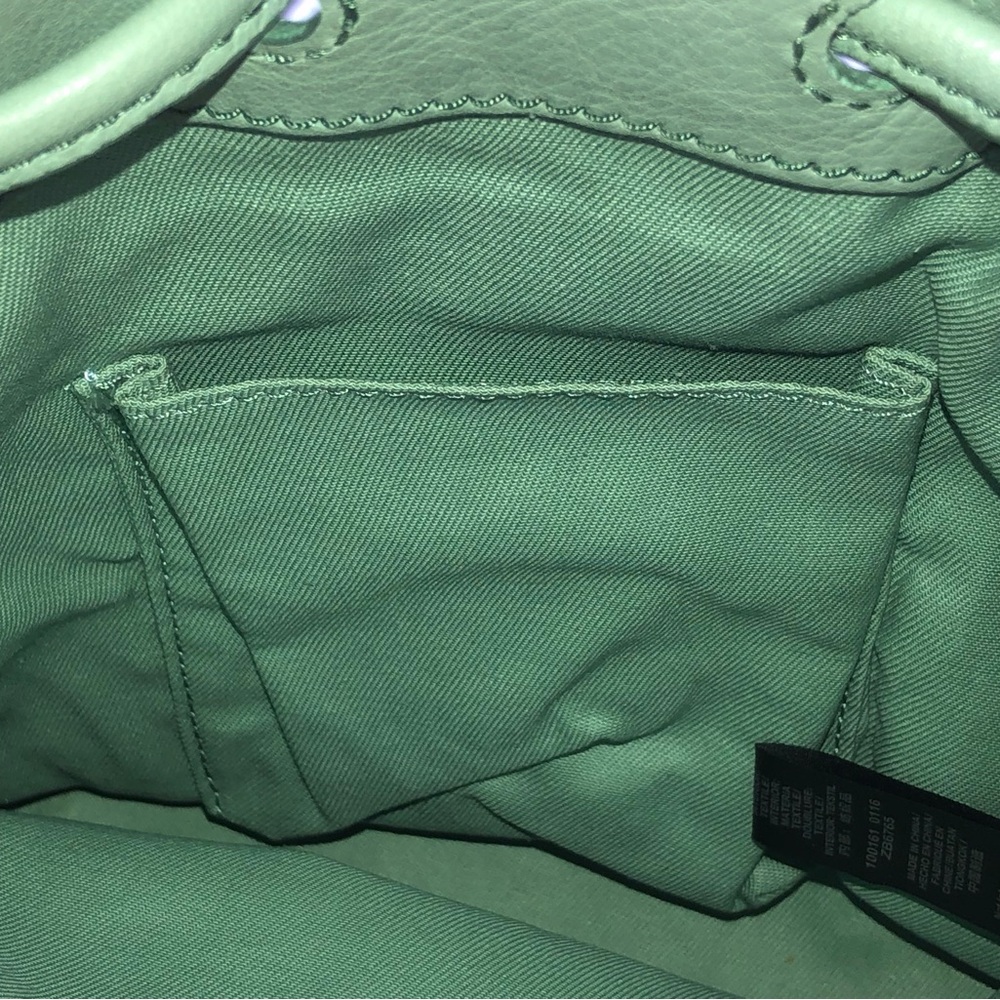 Fossil Fringe Drawstring Crossbody - Sage / Mint Green - Picture 8 of 11
